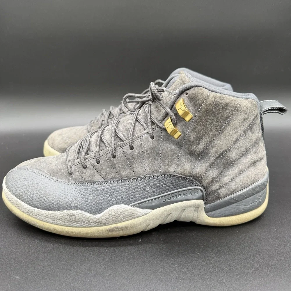 Nike Air Jordan 12 Retro Dark Grey Suede (2017) Mens Shoes Size 10.5 130690–005